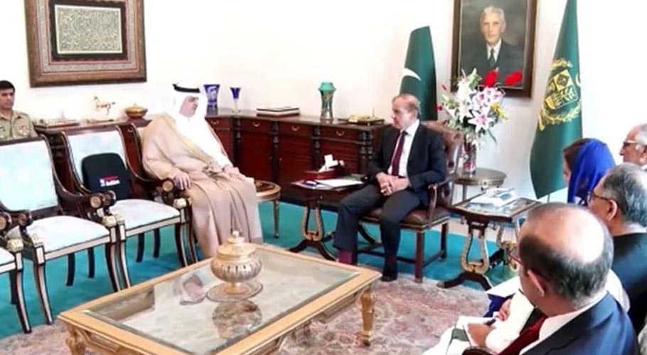 وزیراعظم شہباز شریف سے سعودی سفیر کی ملاقات، عہدہ سنبھالنے پر مبارکباد