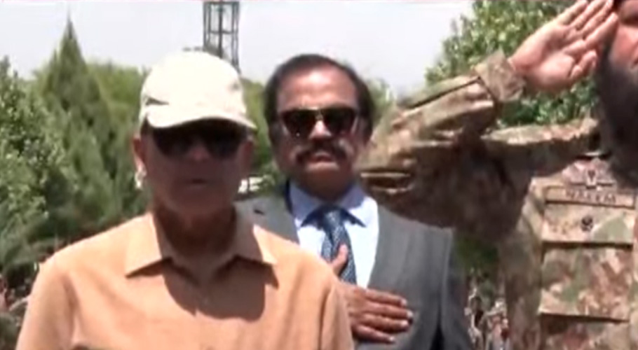 وزیر اعظم شہباز شریف کا شمالی وزیرستان کا دورہ، آرمی چیف کا استقبال