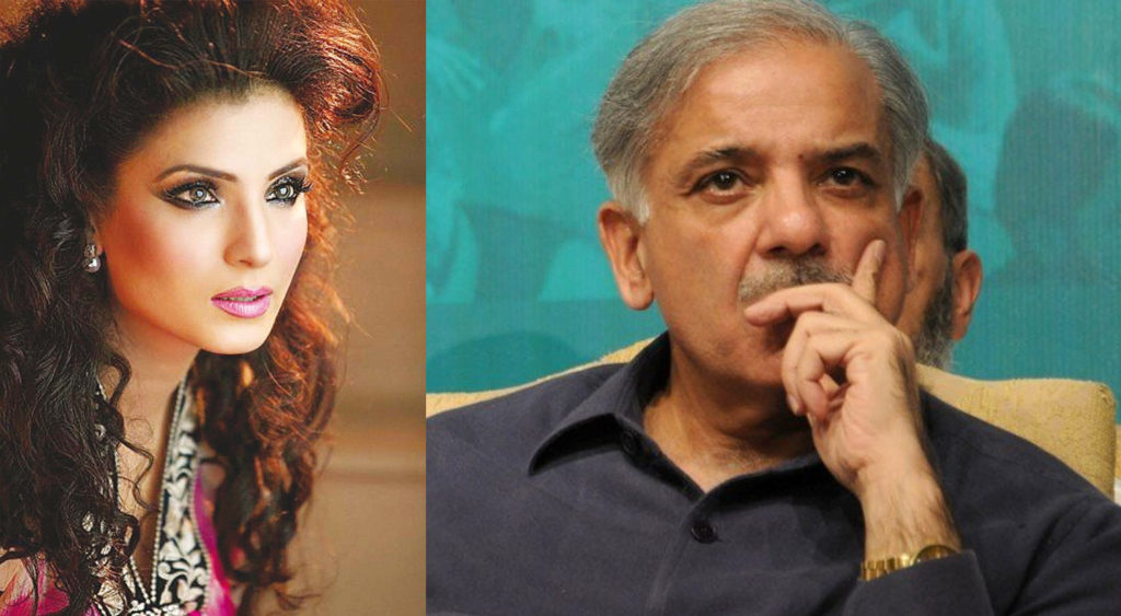 ریشم کی متوقع وزیرا عظم شہباز شریف کے حق میں نعرے بازی