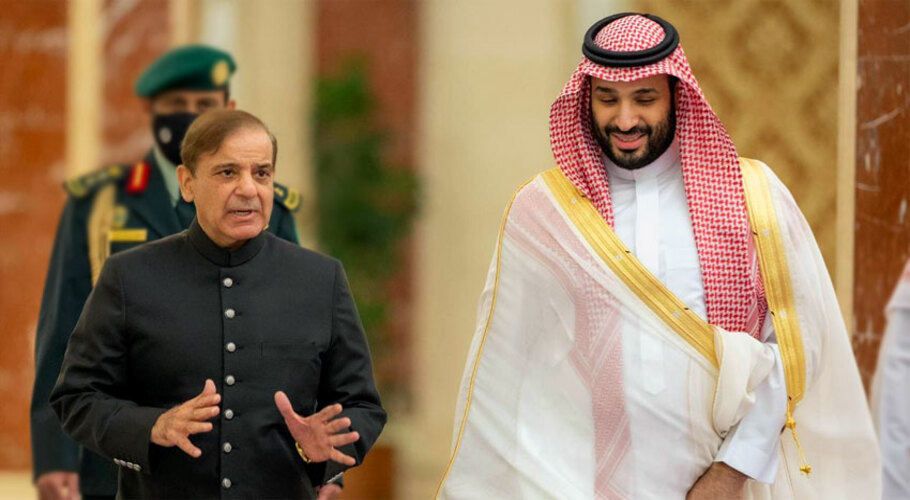 وزیر اعظم کی سعودی ولی عہد سے ملاقات، شہباز شریف کو گارڈ آف آنرز پیش