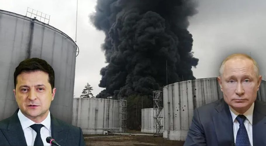 یوکرین کا روسی آئل ڈپو پر حملہ، روس کا شدید ردعمل