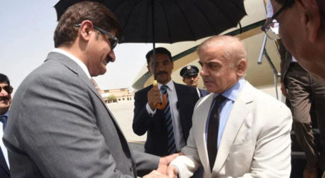 وزیراعظم شہباز شریف ایک روزہ مختصردورے پر کراچی پہنچ گئے