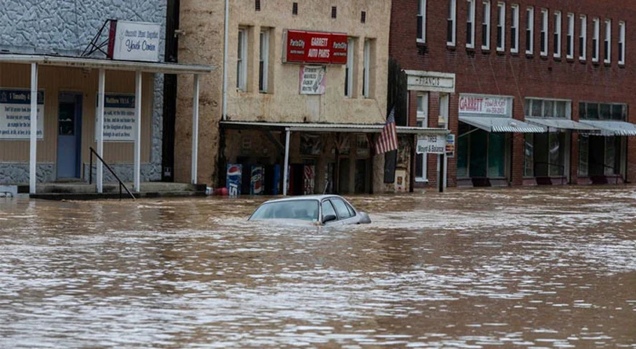 امریکی ریاست کینٹکی میں سیلاب نے تباہی مچادی، 16افراد ہلاک