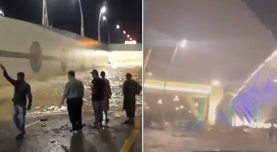 بحریہ ٹاؤن کراچی میں مبینہ طور پر سیلابی صورتحال، سوشل میڈیا پرویڈیوز وائرل