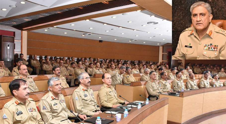 کور کمانڈر کانفرنس: عسکری قیادت کا سیلاب متاثرین کی ہرممکن مدد جاری رکھنے کا عزم
