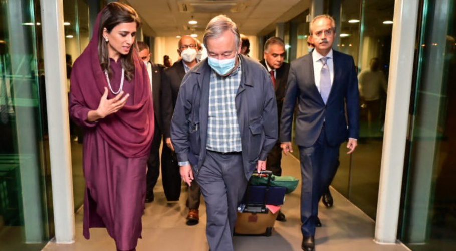 اقوامِ متحدہ کے سیکریٹری جنرل پاکستان کے 2 روزہ دورے کیلئے اسلام آباد پہنچ گئے