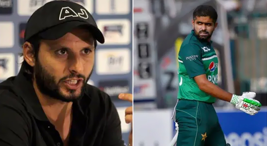 بابر اعظم کو کس نمبر پھر کھیلنا چاہئے؟ شاہد آفریدی نے بتادیا