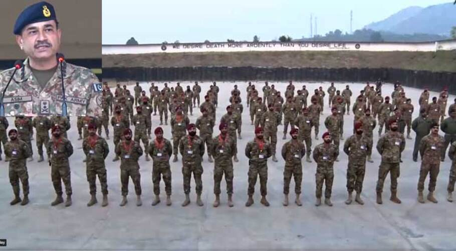 آرمی چیف جنرل عاصم منیر کا ایس ایس جی ہیڈ کوارٹرز کا دورہ