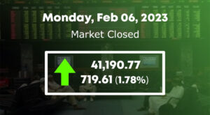 اسٹاک مارکیٹ میں 719 پوائنٹس کا اضافہ