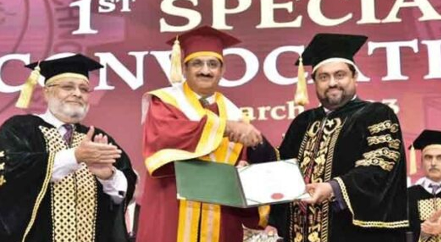 وزیر اعلیٰ سندھ مراد علی شاہ کو ڈاکٹریٹ کی ڈگری مل گئی