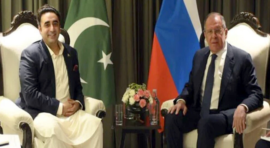 پاکستانی وزیر خارجہ بلاول بھٹو کی گووا میں روسی وزیر خارجہ سے ملاقات