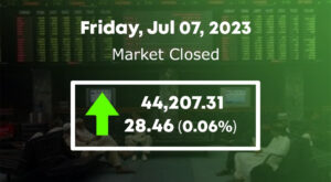 اسٹاک مارکیٹ میں 28.46 پوائنٹس کا اضافہ