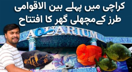 کراچی کے چڑیا گھر میں بین الاقوامی طرز کا مچھلی گھر، 25 ممالک کی نایاب مچھلیاں