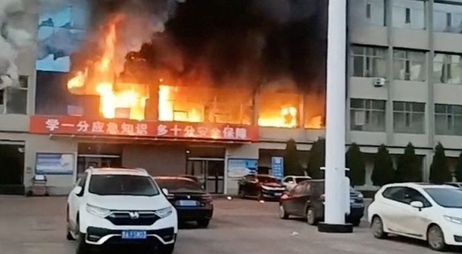 چین: عمارت میں آگ لگنے سے 26 افراد ہلاک، متعدد زخمی
