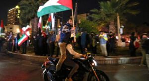 Thousands gather in Iran to celebrate retaliatory strike on Israel