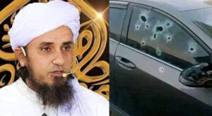 Mufti Tariq Masood's car has been fired in karachi