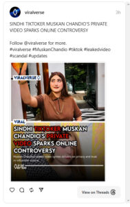 Muskan Chandio’s leaked video: Who is behind the latest controversy? 