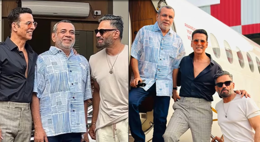 Akshay Kumar, Suniel Shetty, Paresh Rawal's reunion breaks the internet