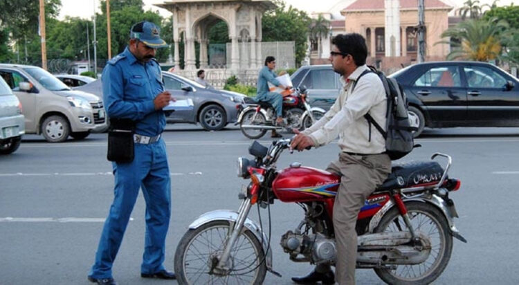 Lahore biker fined Rs 154,000 for repeated violations