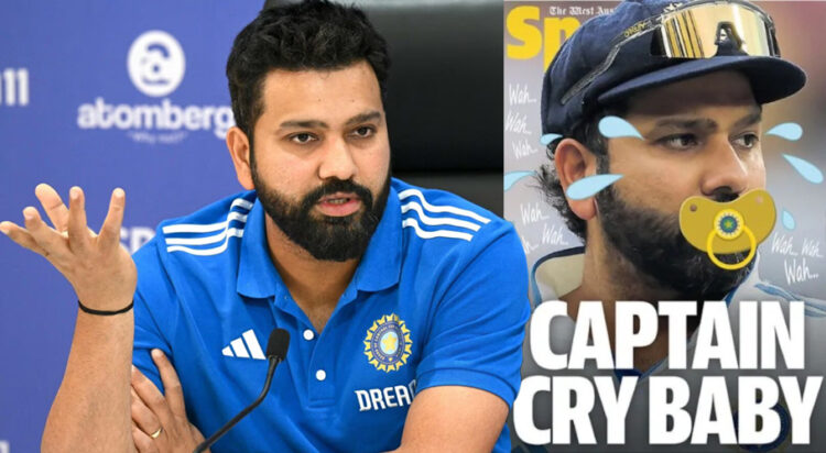 Why is Australian media mocking Rohit Sharma as ‘Captain Cry Baby’?
