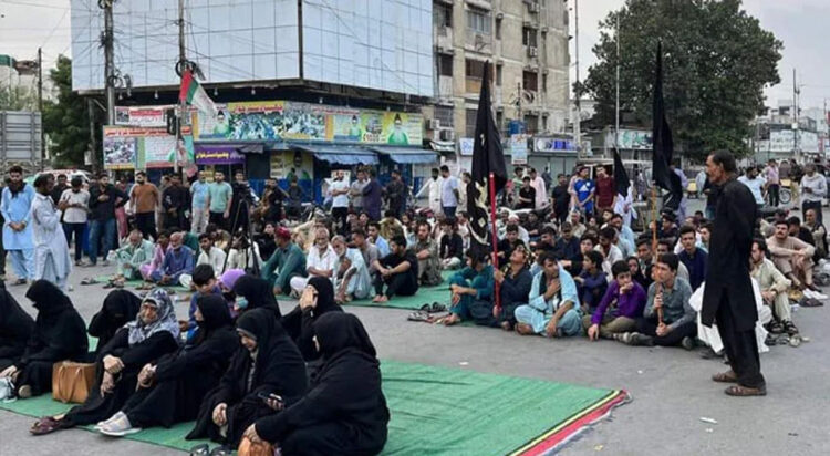 Karachi locations where MWM sit-ins continue