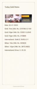 Gold price increases Rs1100 per tola in Pakistan
