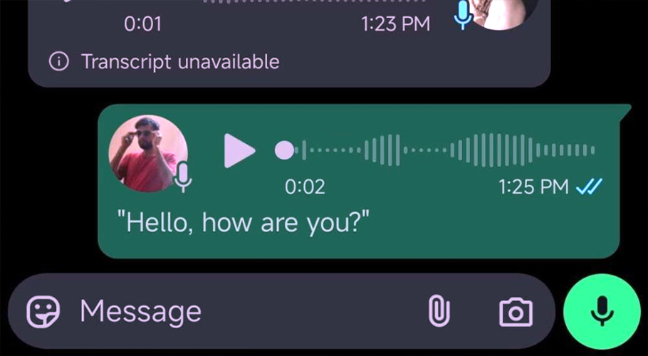 How to Use WhatsApp’s Voice Message Transcripts