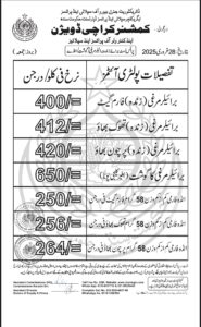 New Prices for Chicken, Fruits, Vegetables, Samosas, and Pakoras in Karachi 