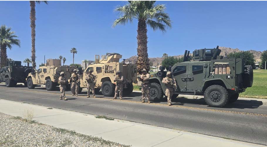 Marines deploy in LA ahead of mass anti-Trump protests