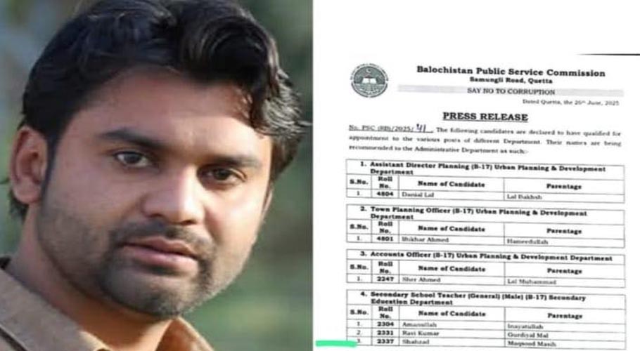 Christian Youth from Balochistan Makes History