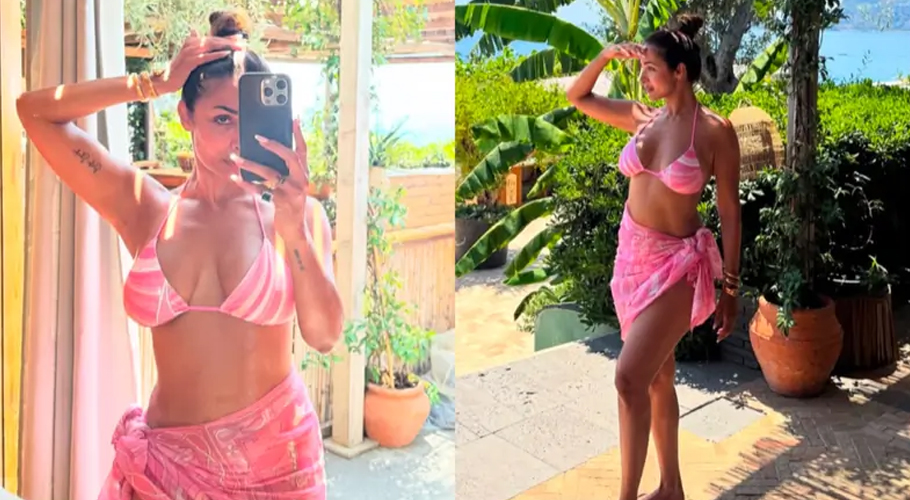 Malaika Arora is once again facing intense online backlash after sharing bikini photos from her vacation with son Arhaan