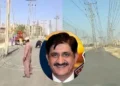 وزیر اعلیٰ سندھ کی ڈھٹائی کی انتہا! سڑک کے درمیان کھمبے چھوڑنے کو گرینڈ پلان قرار دے دیا