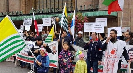 Finland holds anti-India protest against IoK’s curfew