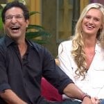 Wasim Akram writes hilarious caption for wife