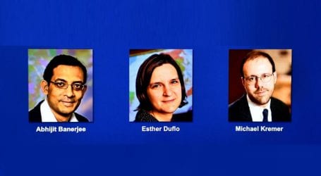 Trio wins 2019 Nobel economics prize for fighting poverty