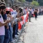 lebanon human chain