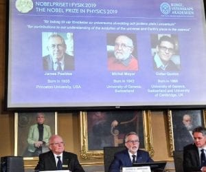 Nobel Prize in physics awarded for cosmology, exoplanet research
