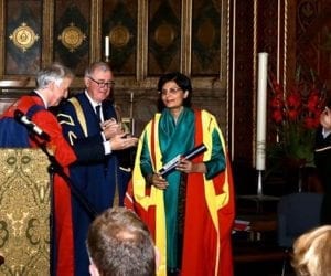 Sania Nishtar conferred honorary doctorate in London