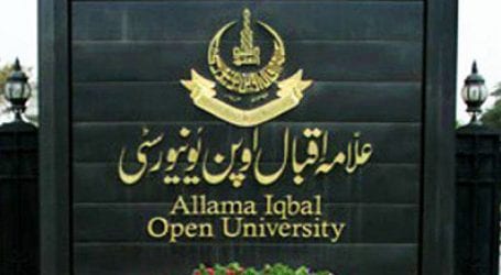 Allama Iqbal Open University announces B.A results