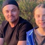 dicaprio meets greta thunberg