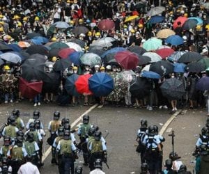 Hong Kong after weekend clashes braces for protests