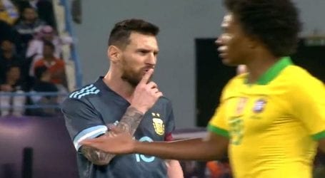 Lionel Messi gives shut-up call to Brazilian coach in match