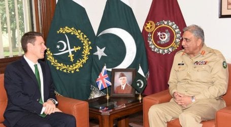Army chief meets British envoy, Russian trade minister
