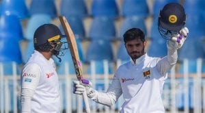 De Silva hits hundred in rain-hit historic Pakistan test