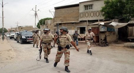 Rangers apprehend 20 suspects during raids in Karachi