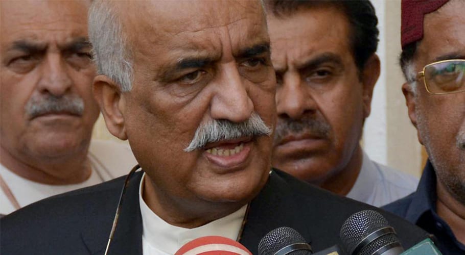 Khursheed Shah was arrested by the National Accountability Bureau in September 2019. Source: FILE.