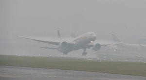 Dense fog affects flight operations at Islamabad airport