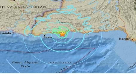 Earthquake jolts Gwadar, adjoining areas