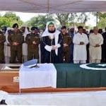 Funeral prayer of police official