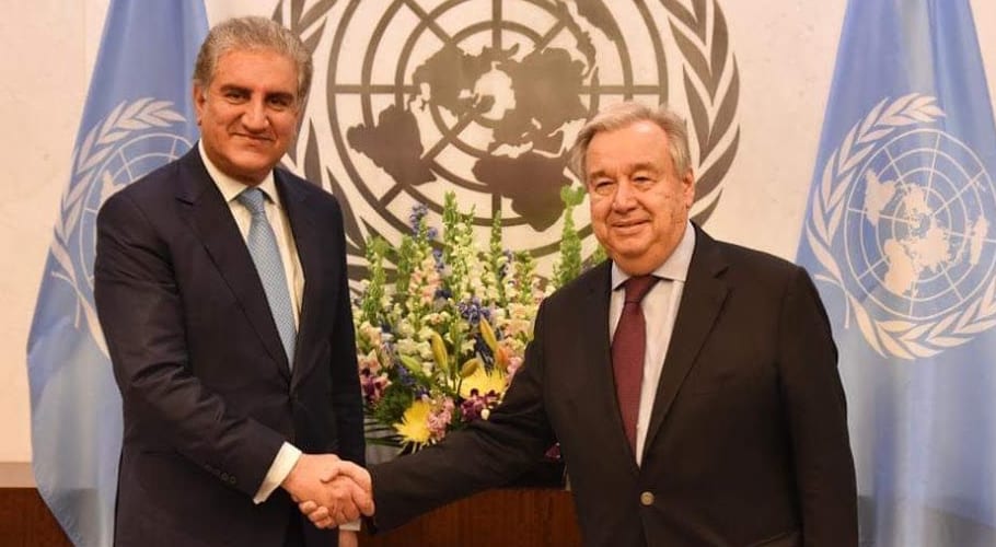 India unwilling for bilateral talks on Kashmir: Qureshi informs UN chief